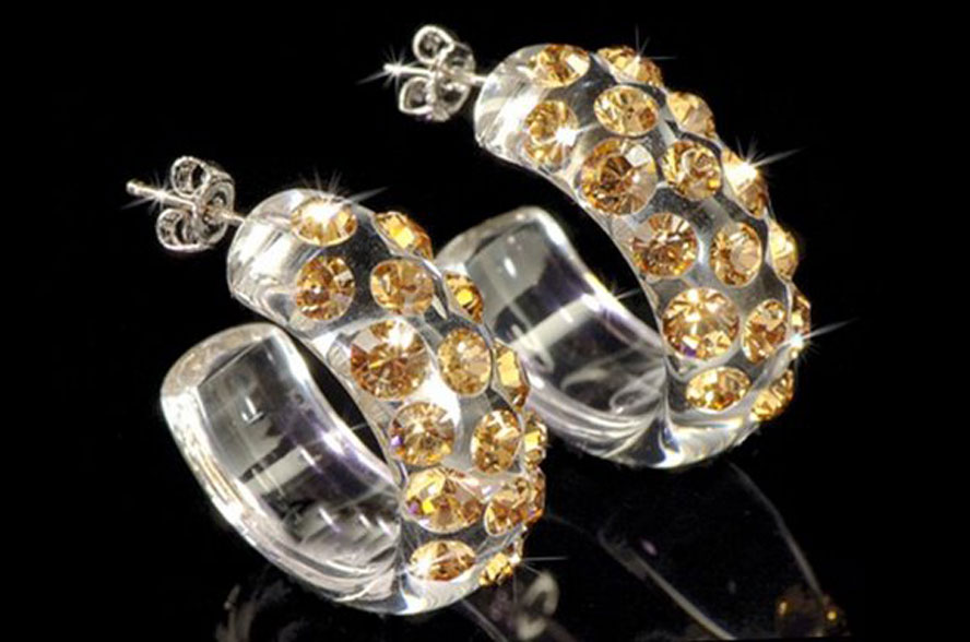 Grace Transparent Handmade Acrylic Crystal Earring